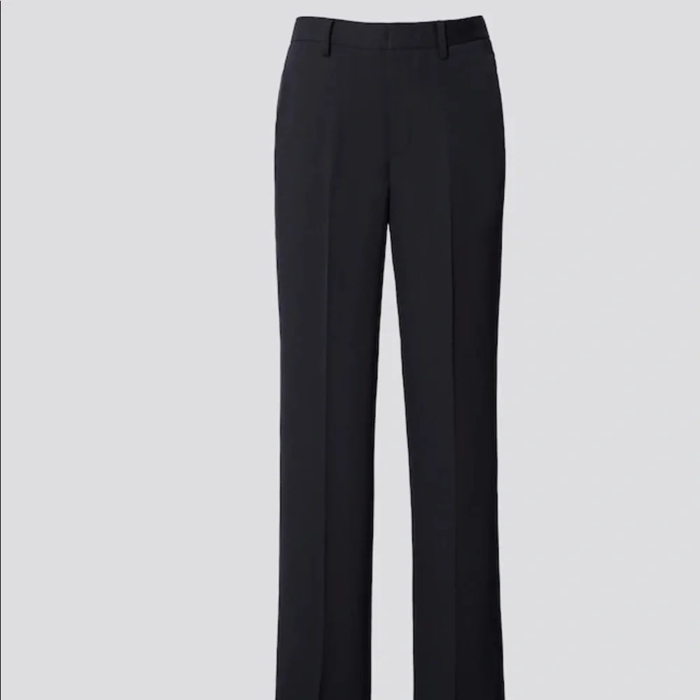 UNIQLO WOMEN +J WOOL SLIM PANTS BLACK - Picture 1 of 6